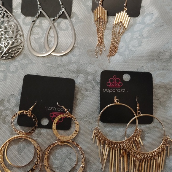 Paparazzi Silver and Gold Earring Lot of 6 - Picture 3 of 3